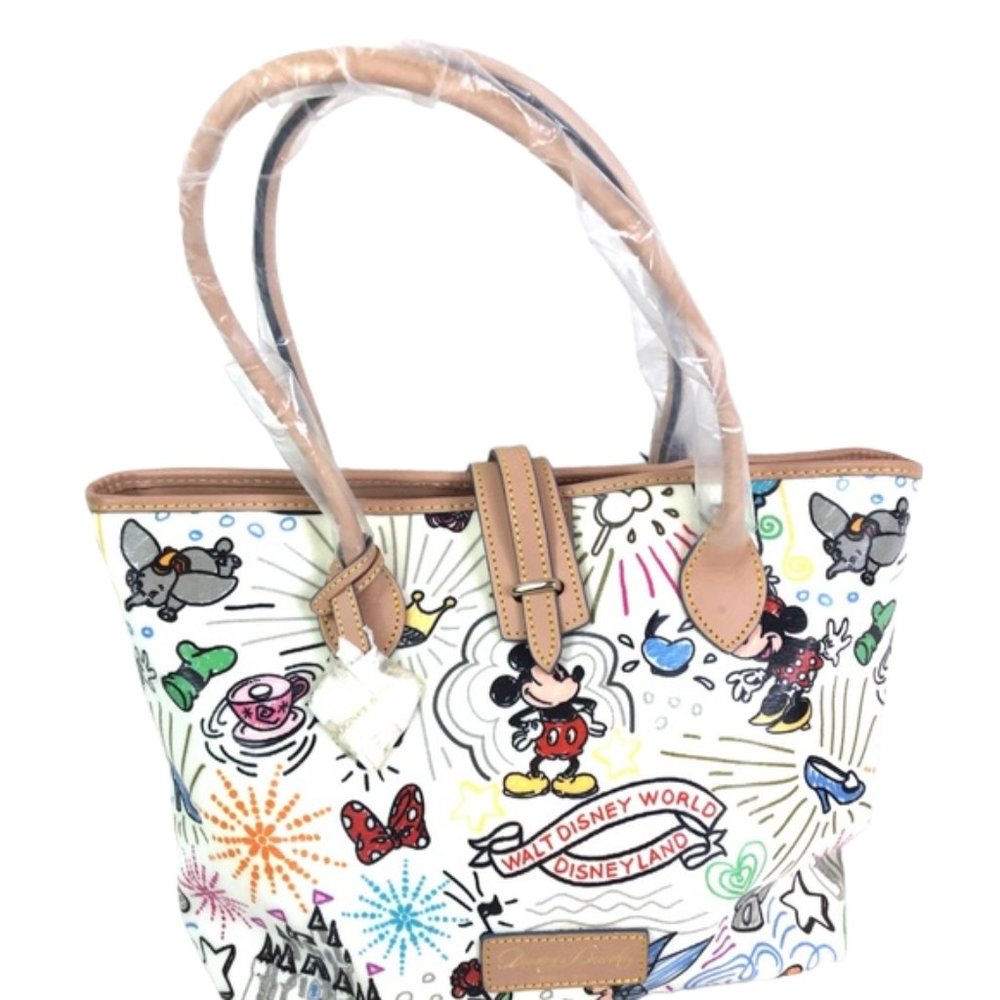 DISNEY Dooney & Bourke Sketch Tote Bag Shoulder Bag Brand New with Tag - Picture 7 of 9
